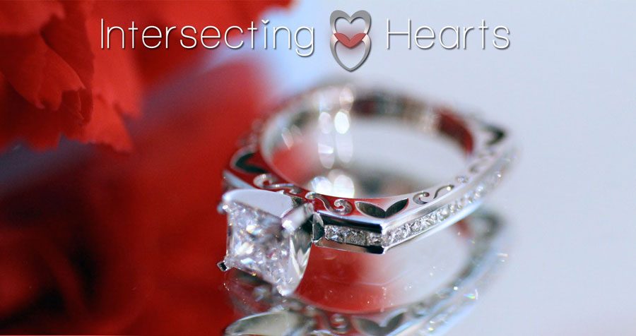 Intersecting Hearts Ring