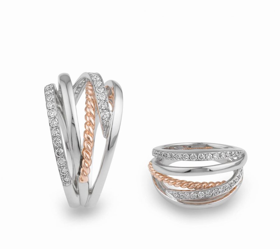 Custom designed by Eli diamond ring