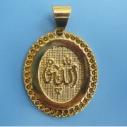 religious gold pendant