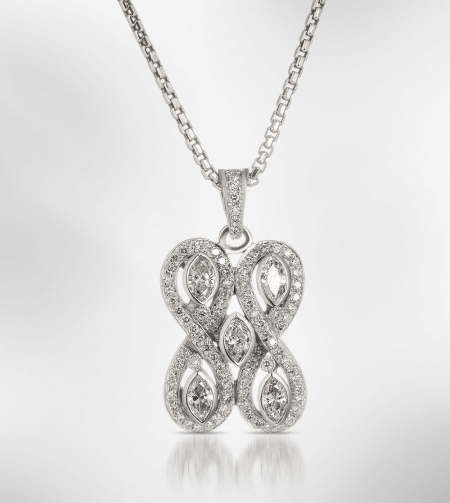 custom diamond necklace pendant eli antypas jeweler