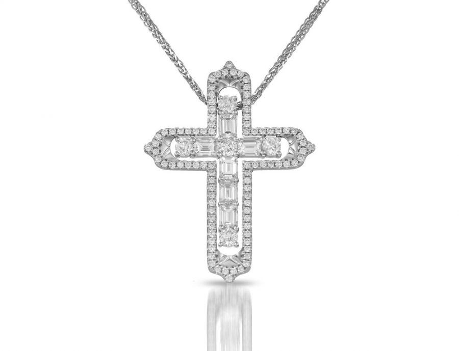 diamond cross pendant